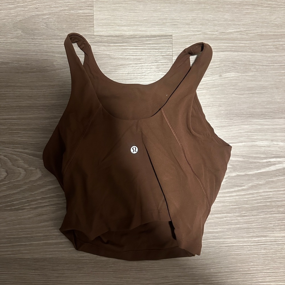 Lululemon High Neck Align Tank- Size 6- Java - image 2